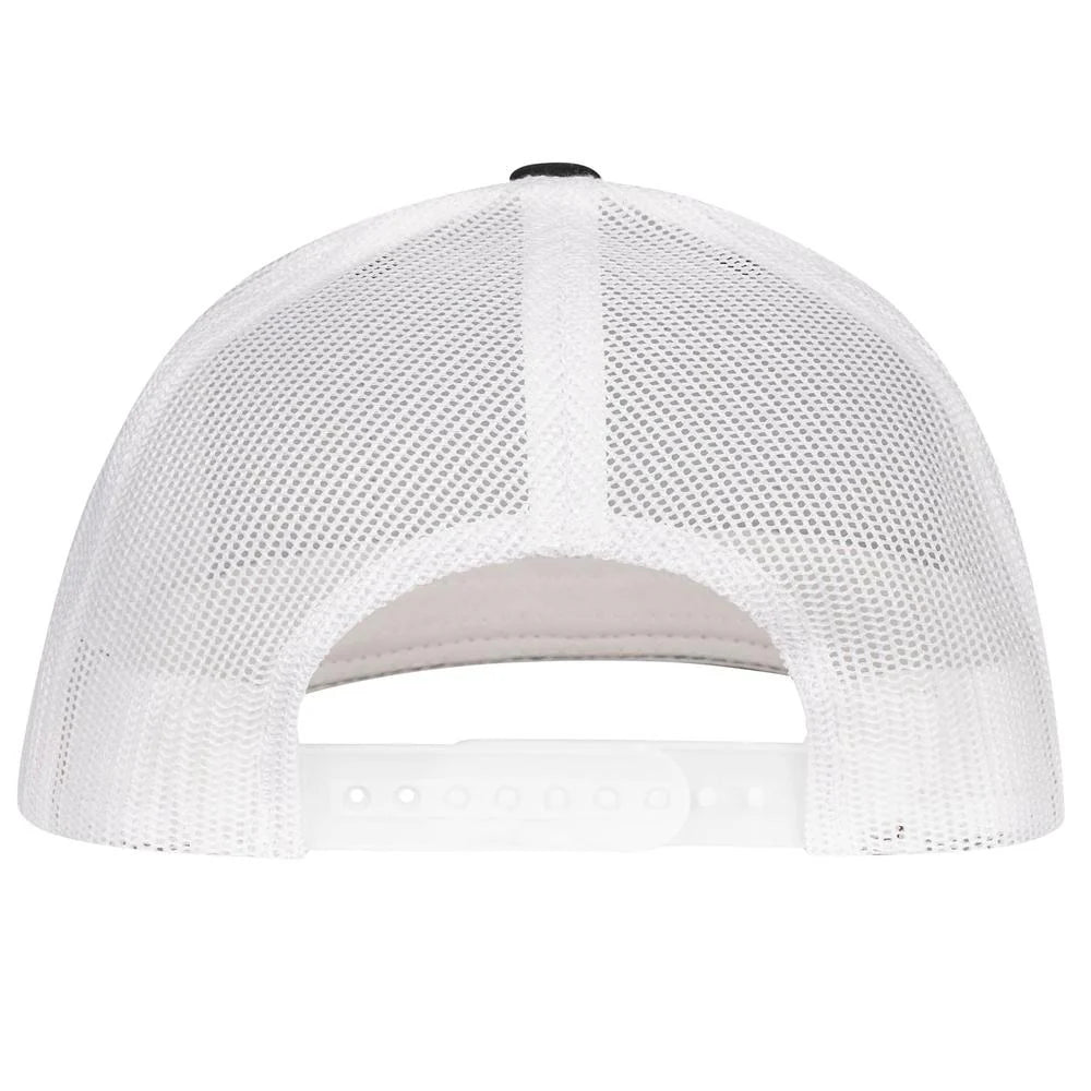 Lazy J Ranch Black & White Serape Elevation Mid Profile Trucker Hat