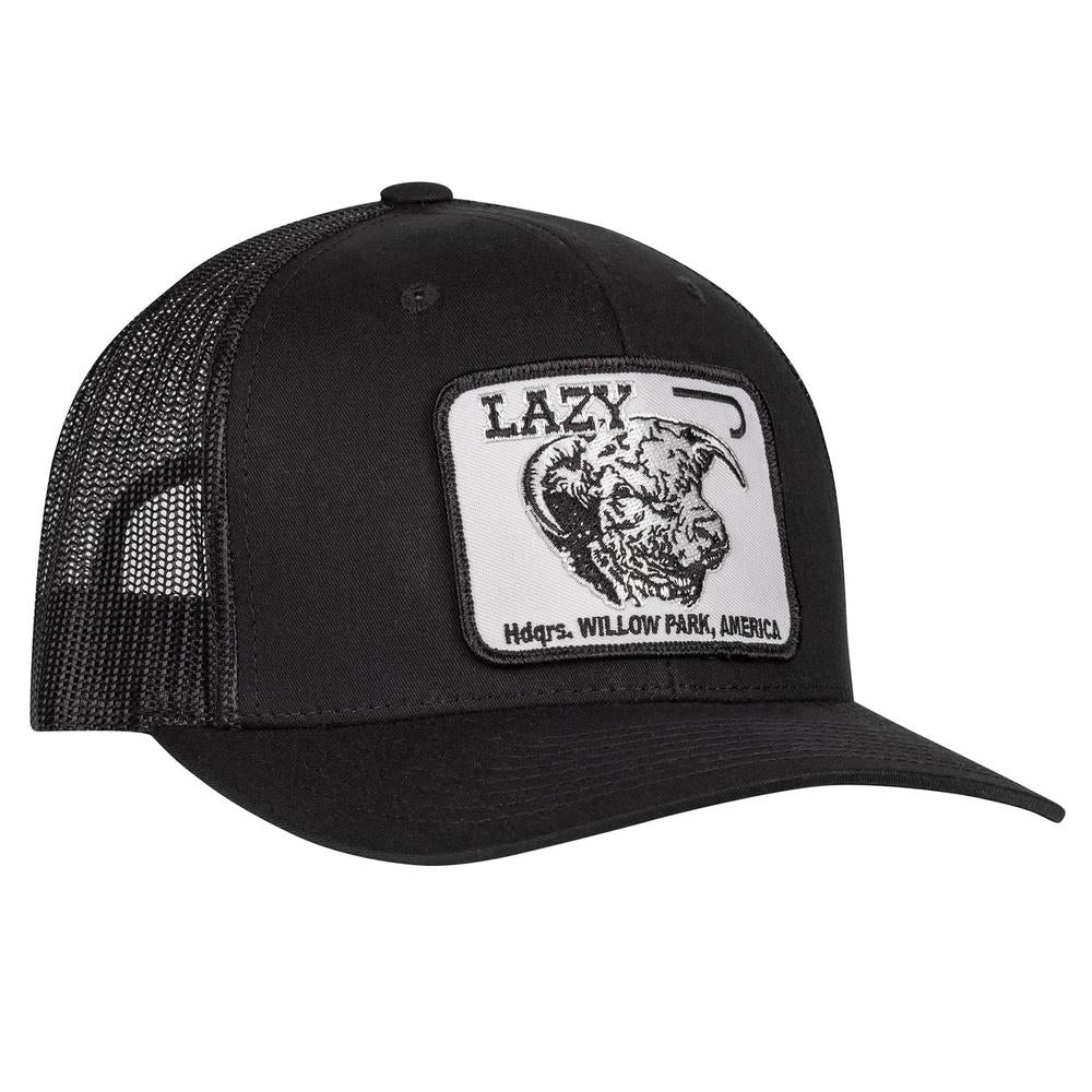 Lazy J Ranch Black Willow Cattle Headquarters Mid Profile Trucker Hat
