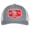Lazy J Ranch Heather & White Red Ranch Mid Profile Trucker Hat