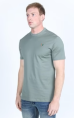 Men's Rooster Logo Cotton Turqouise T-Shirt