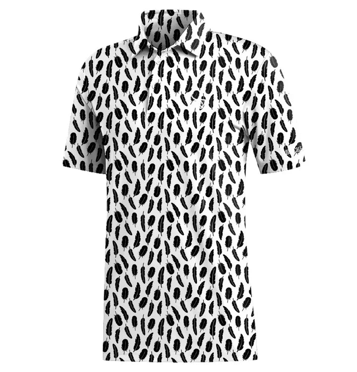 Black Feathers Performance Polo